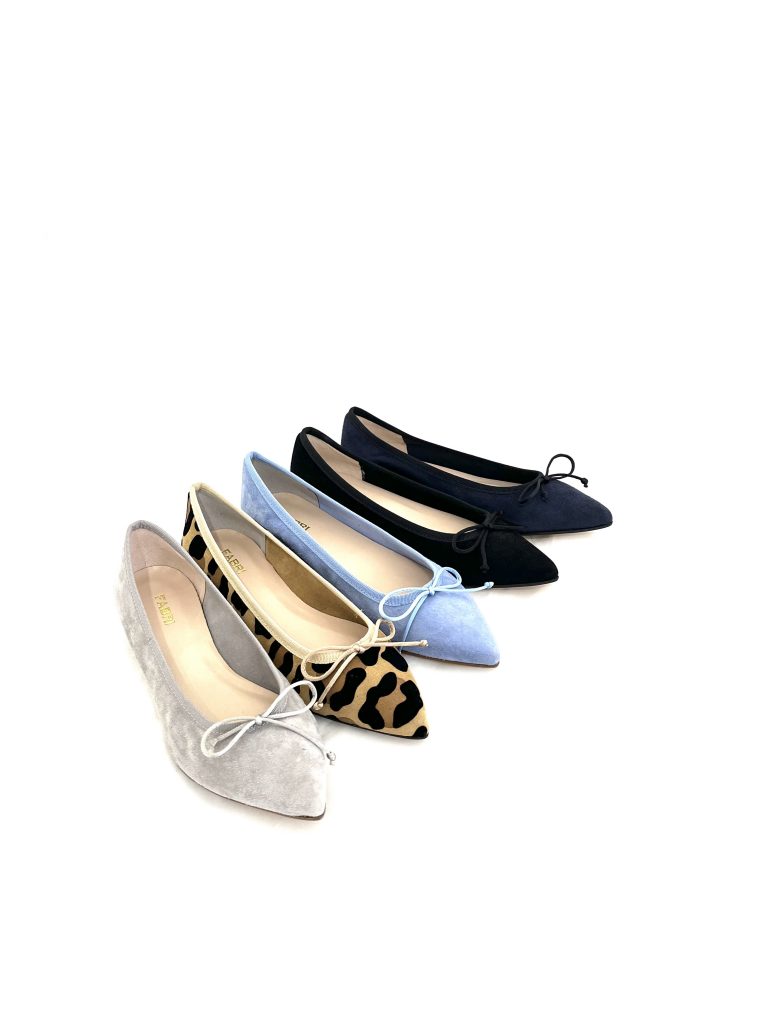Fabri Ballerina spitz Wildleder