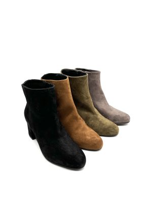 Gianni Crasto Stiefelette aus Wildleder mit mittelhohem Absatz