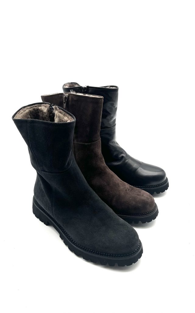 Caiman Lammfellhalbstiefel