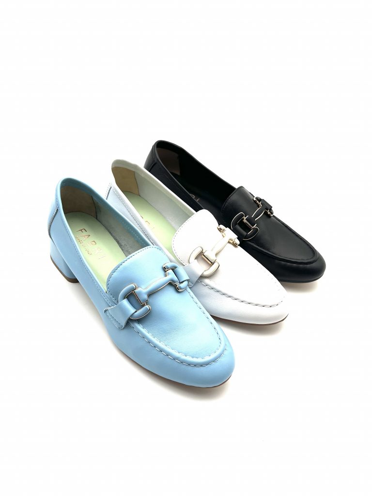 Fabri Loafer-Pumps mit Schnalle