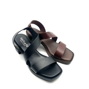 Bertuchi Ledersandale mit Absatz Valencia